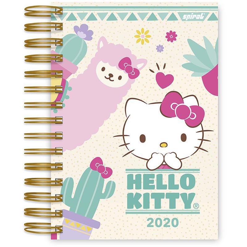 Agenda diária Hello Kitty 2020 20019 Spiral - Agenda Diária